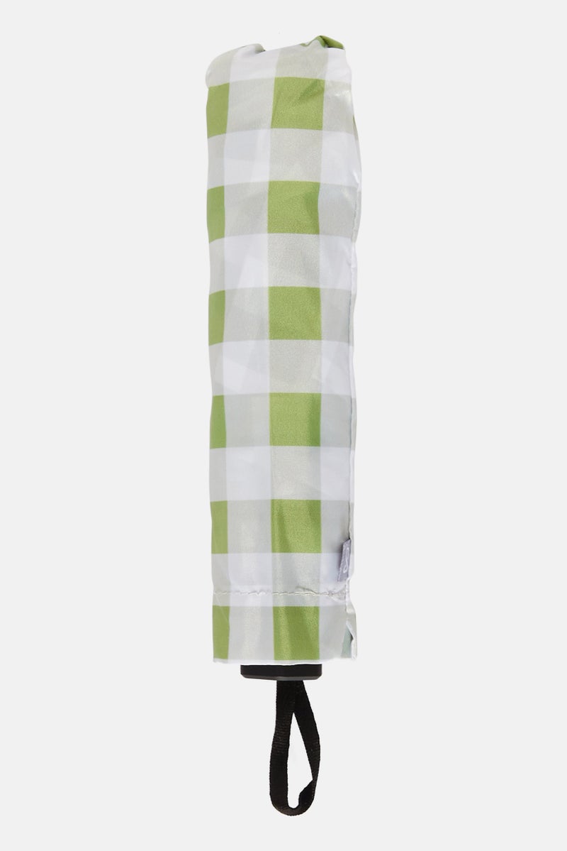 Folded Umbrella, Green/White