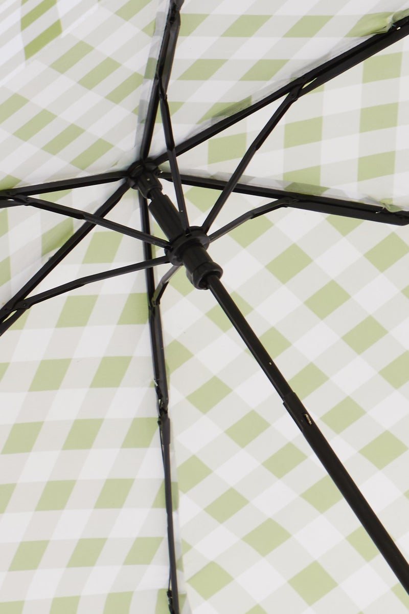 Folded Umbrella, Green/White