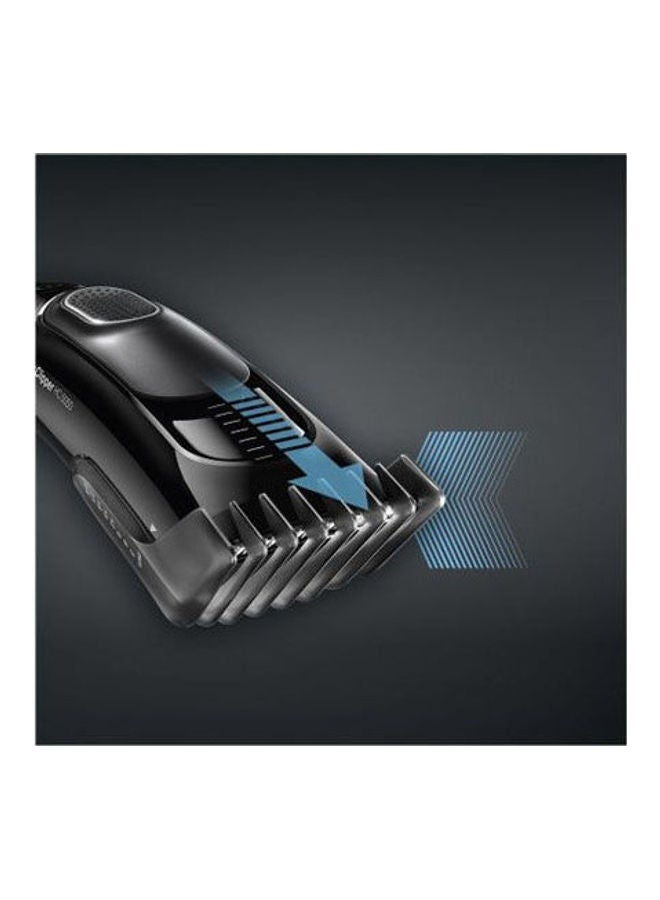 Hair Clipper HC5050 With 2 Combs For 16 Precise Length Settings And Pouch Black