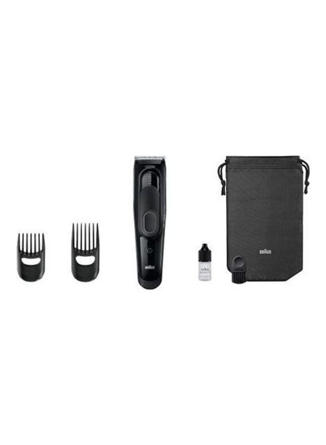 Hair Clipper HC5050 With 2 Combs For 16 Precise Length Settings And Pouch Black