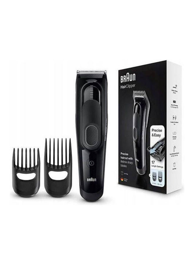 Hair Clipper HC5050 With 2 Combs For 16 Precise Length Settings And Pouch Black