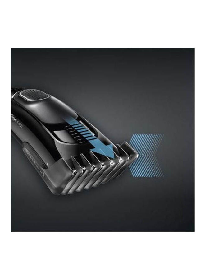 Hair Clipper HC5050 With 2 Combs For 16 Precise Length Settings And Pouch Black