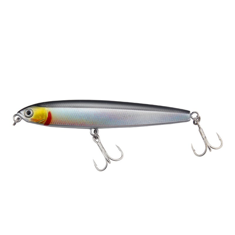 Sinking Long-Cast Pencil Lure with Quadruple Hook Slot Opp bag seven color suit