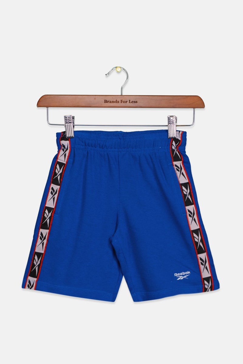 Toddlers Boy Drawstring Brand Logo Short, Blue