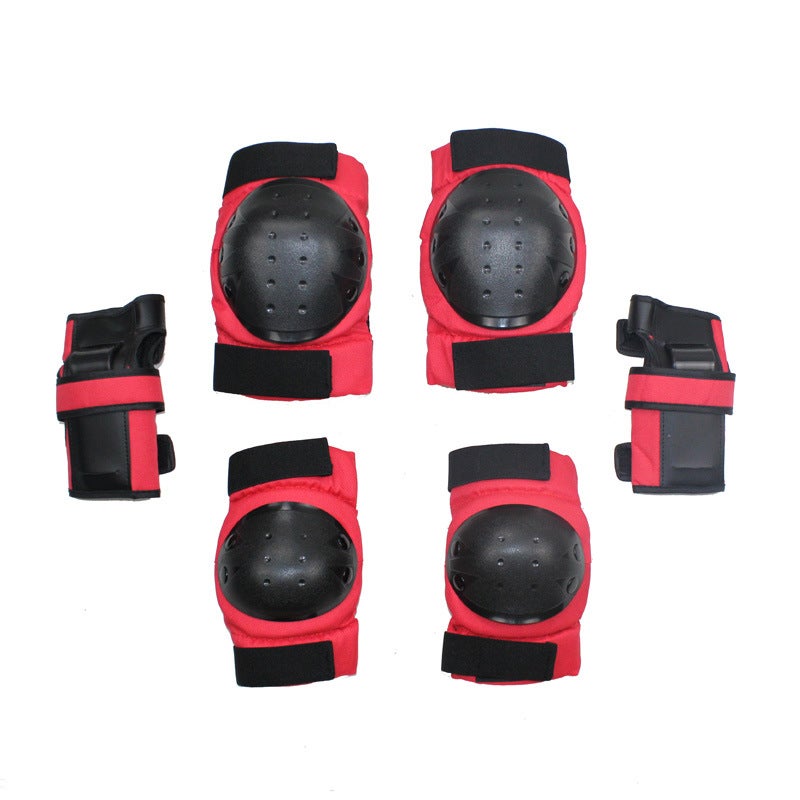 Factory Direct Knee Elbow Wrist Guards for Skating Red