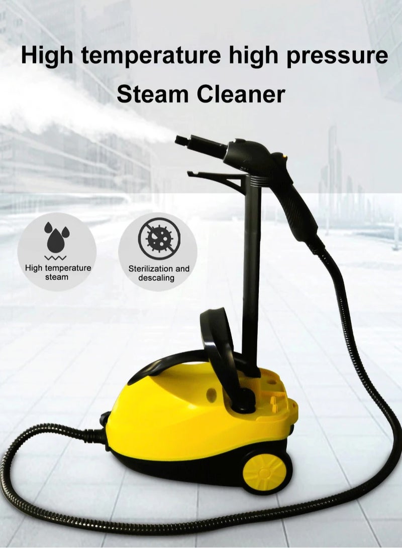 Steam Cleaner, 2000 W, 4 Bar Steam Pressure, 1.8 Liter Tank Capacity, High Temperature Kills 99.99% of Viruses & Bacteria