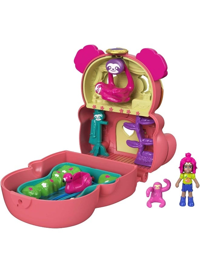 Polly Pocket Flip & Find Sloth Compact