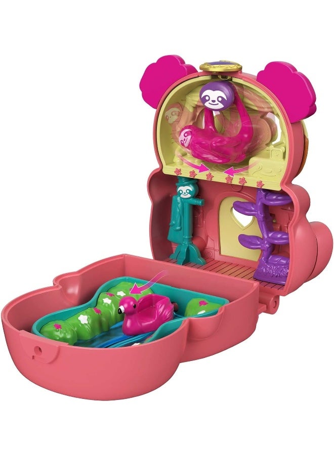 Polly Pocket Flip & Find Sloth Compact