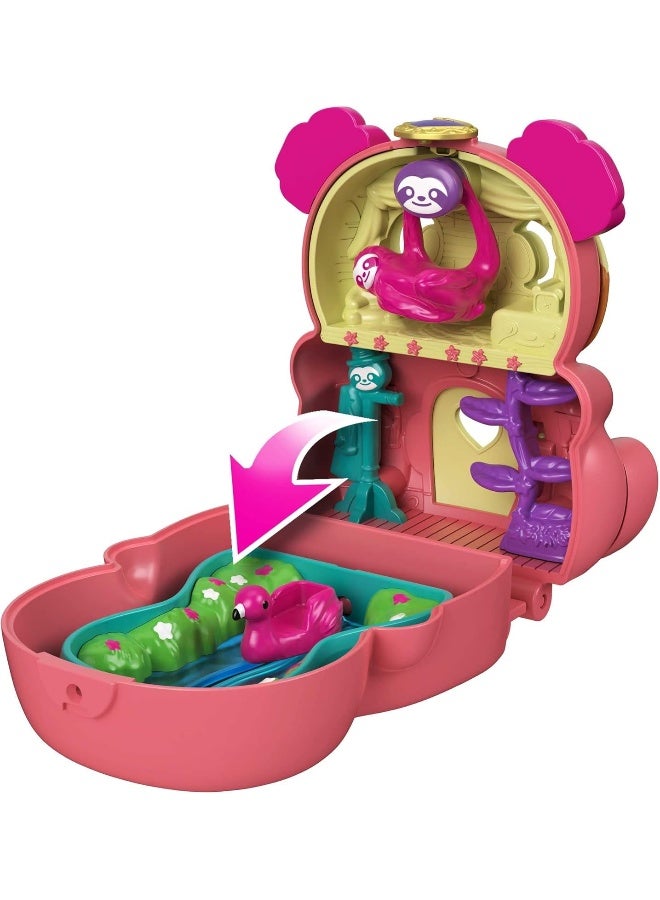 Polly Pocket Flip & Find Sloth Compact