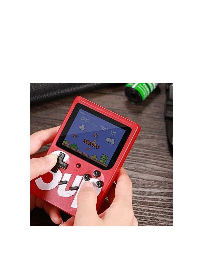 AWH 2 Pack Sup Games Box with 400 in 1 Games Retro Portable Mini Handheld Game Console 3.0 Inch Kids Game Player Black+Red