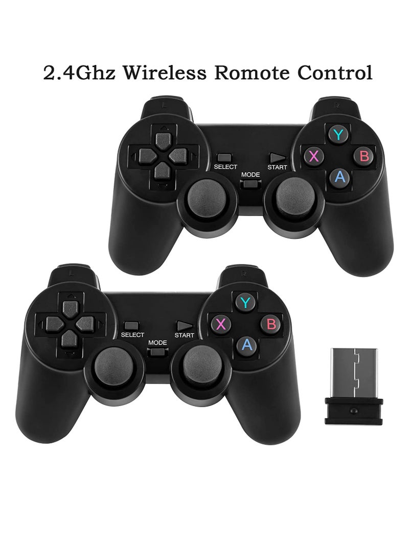 Wireless Retro Game Console Plug and Play Video Game Stick Built in 10000+ Games,9 Classic Emulators 4K High Definition HDMI Output for TV with Dual 2.4G Wireless Controllers 64G