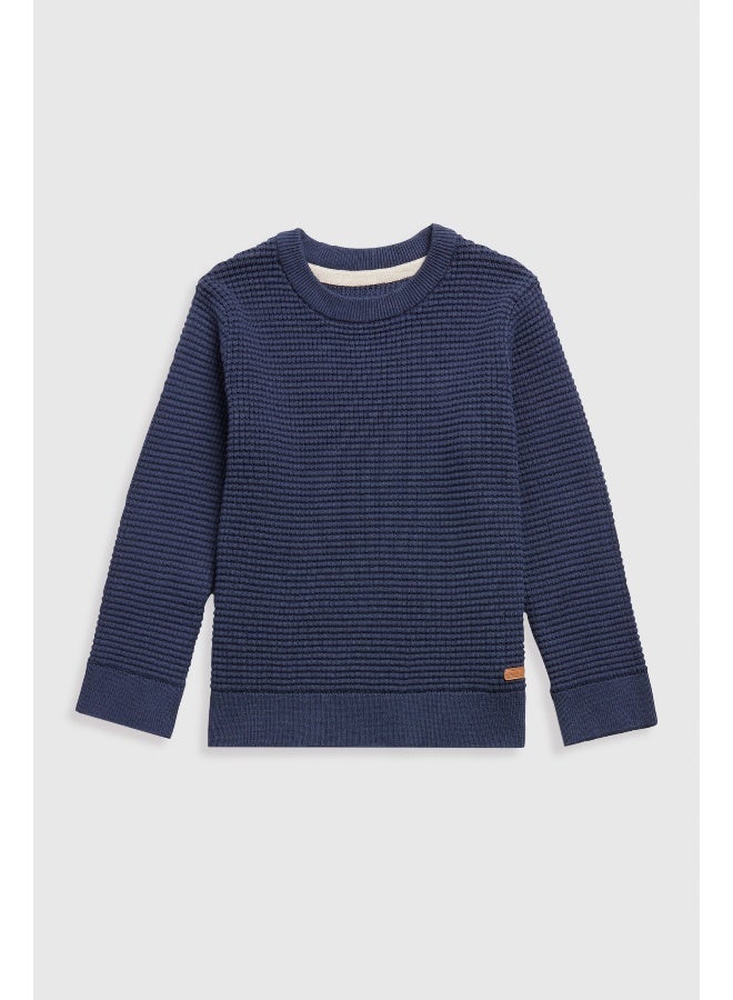 Navy Knitted Jumper