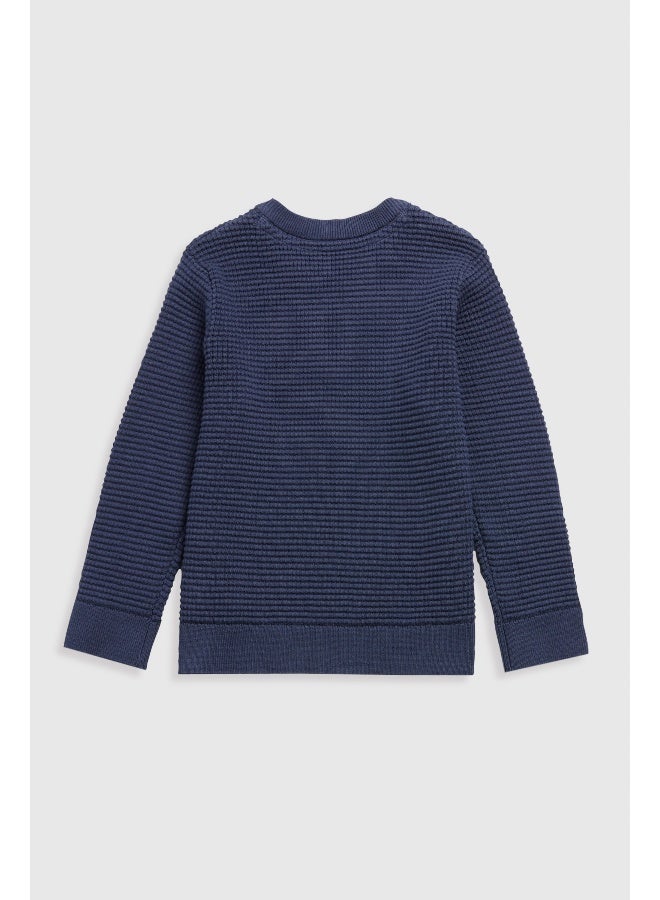 Navy Knitted Jumper