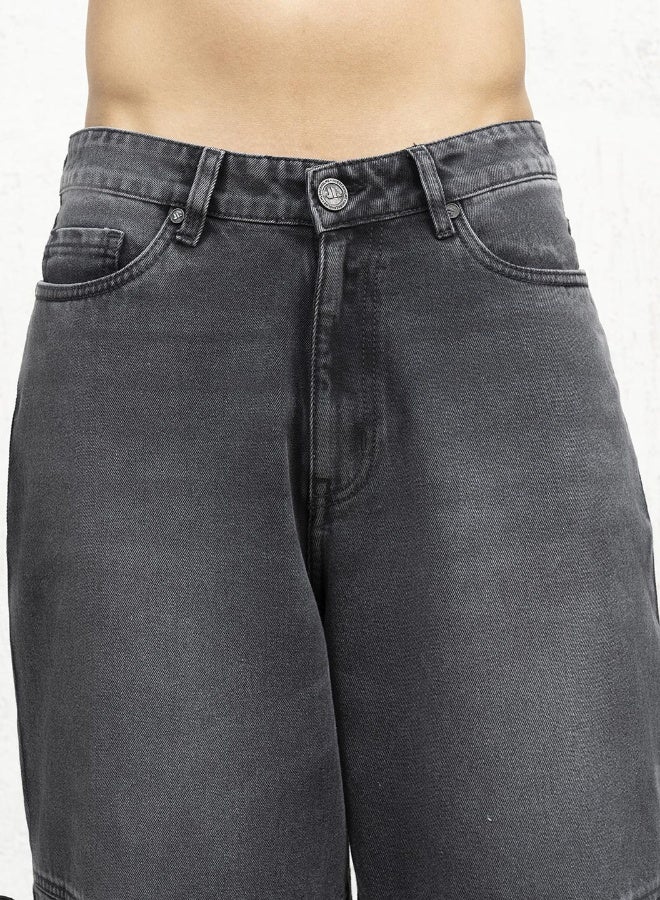 Men Black Jeans - Baggy Loose Fit for Ultimate Comfort