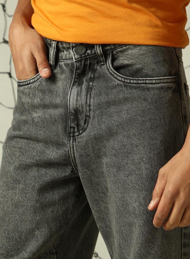 Men Grey Jeans - Loose Fit for Effortless Style