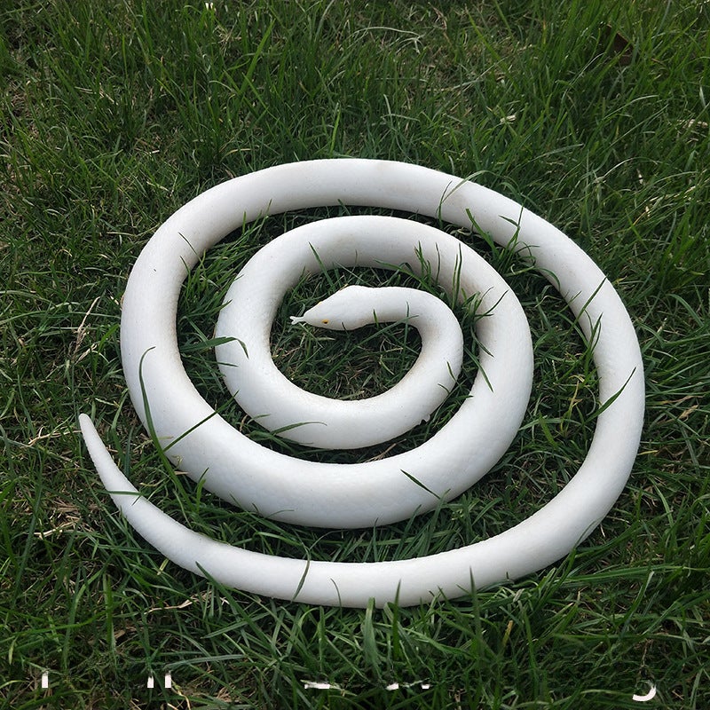 Realistic Fake Snake Prank Toy140cm pure white field snake 140cm pure white field snake