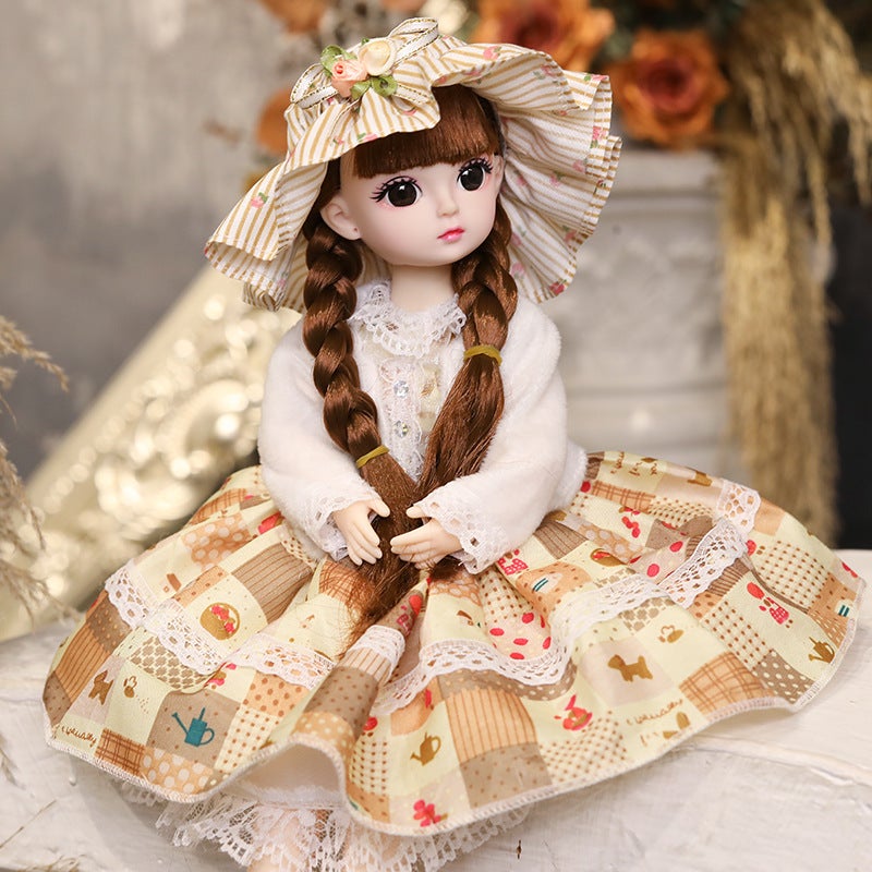 30cm BJD Doll Doll girl play house toy big suit birthday gift stall wholesale doll 30cm-Beier