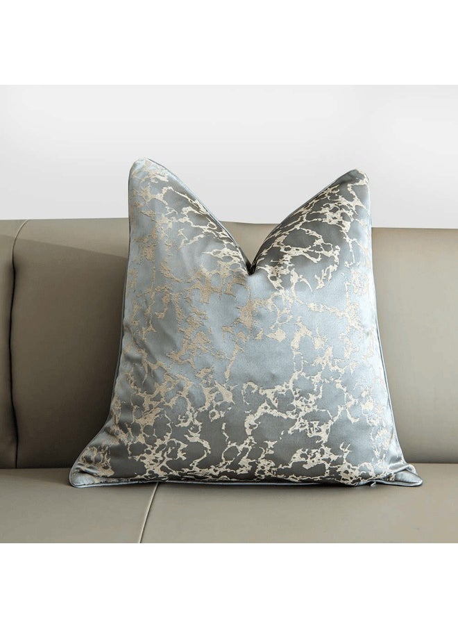 MAAC Home Set of 2 Cushion Cover  Luxury Marbled Pattern Cushion Grey Premium Modern Minimalist Elegant design for Sofa Couch Bed Chair (Cushion Cover With Filler)