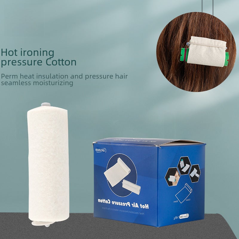 Hair salon special hot ironing air pressure cotton hot dyeing tools do not hurt hair insulation cotton seamless curly hair perm outsourcing cotton