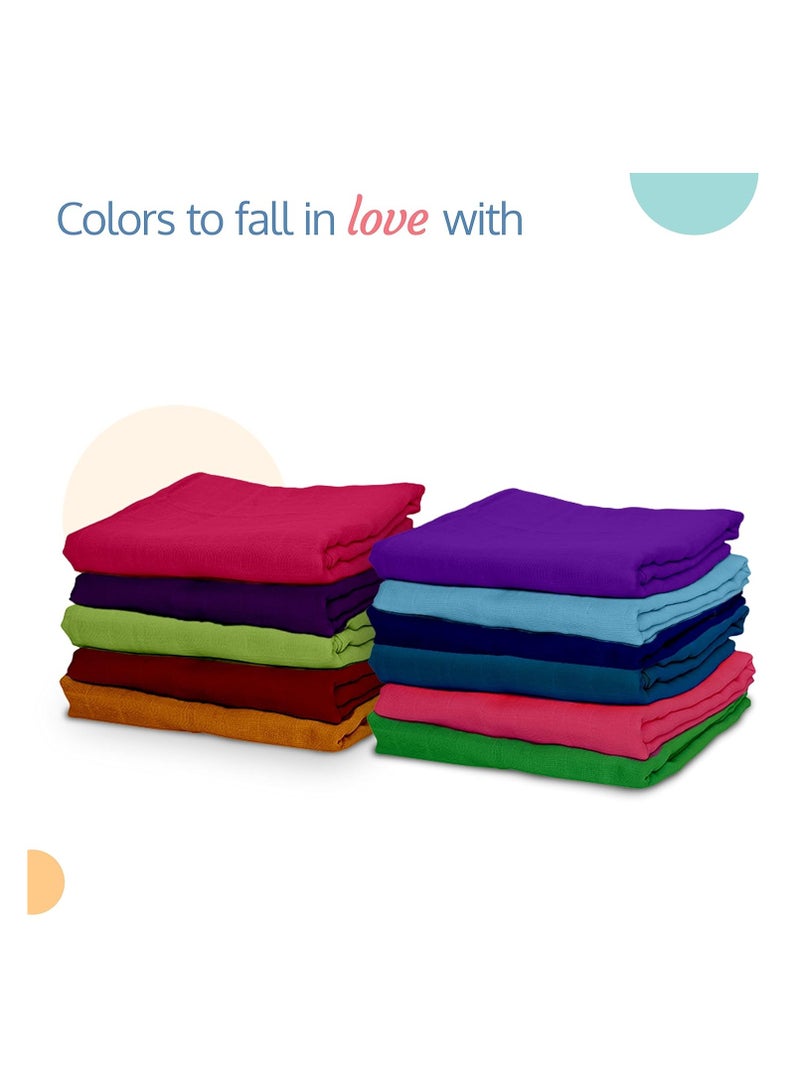 LuvLap Instadry Extra Absorbent Sheet, Maroon, 0-9m+, Small 50x70cm (Pack of 1)