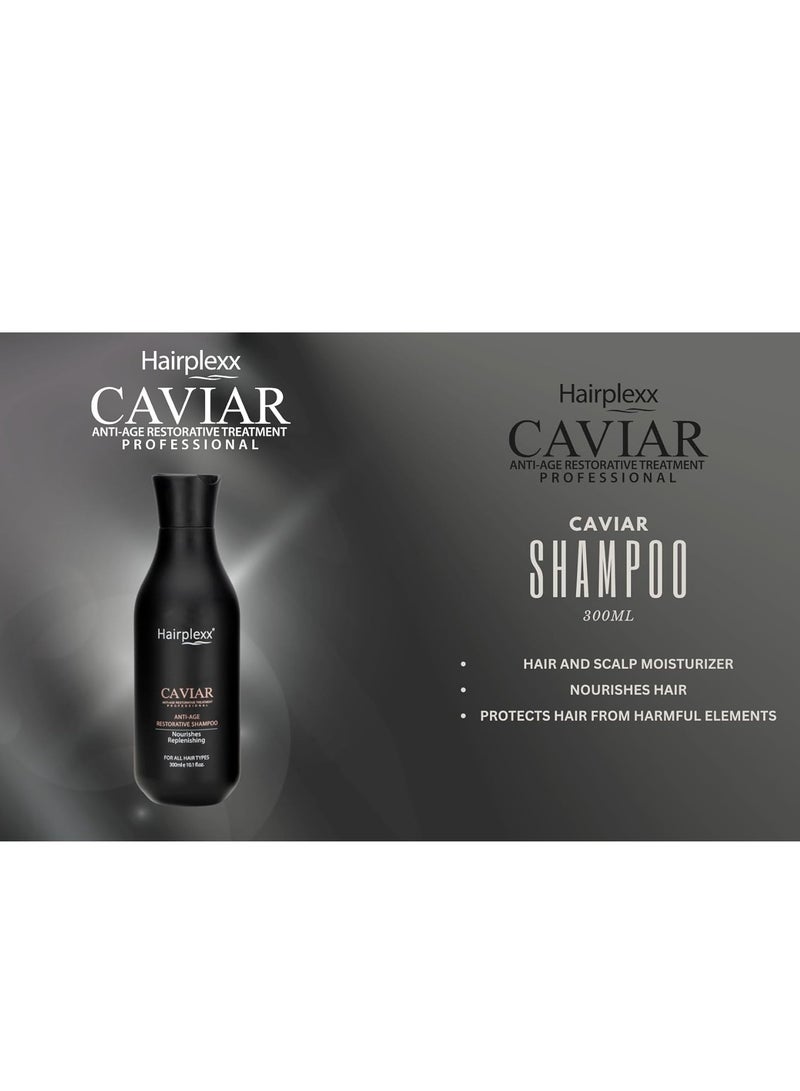 Hairplexx Caviar Anti Age Restorative Shampoo Nourishes and Replenish 300ml