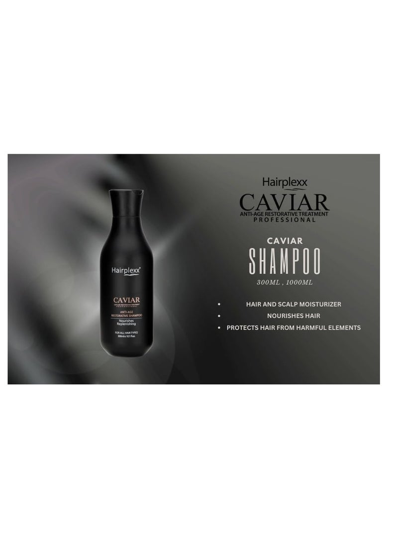 Hairplexx Caviar Anti Age Restorative Shampoo Nourishes and Replenish 300ml