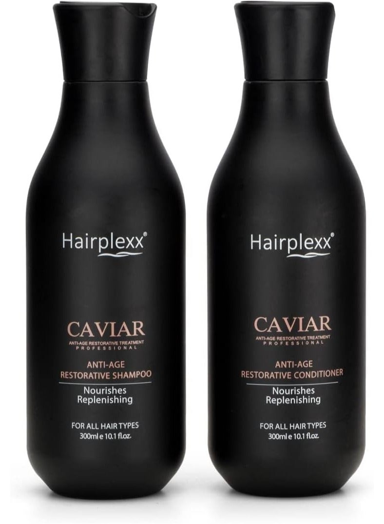 Hairplexx Caviar Anti Age Restorative Shampoo Nourishes and Replenish 300ml