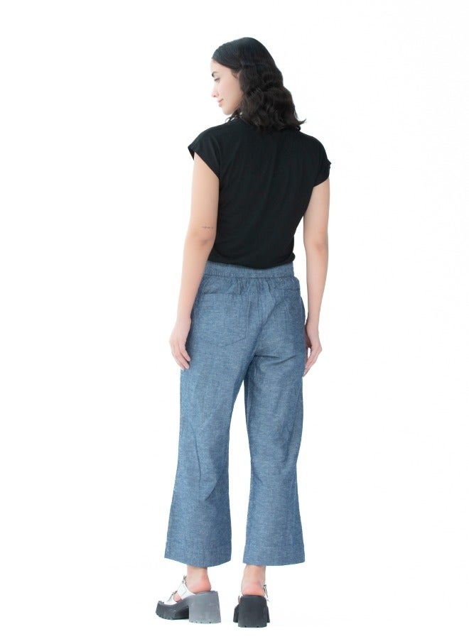 Women's Denim Drawstring Pants