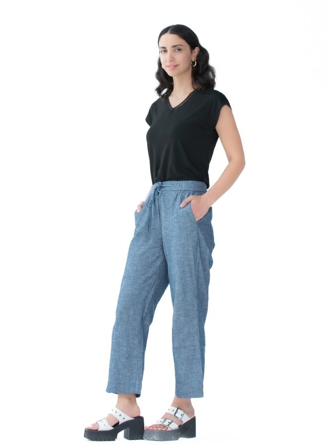 Women's Denim Drawstring Pants