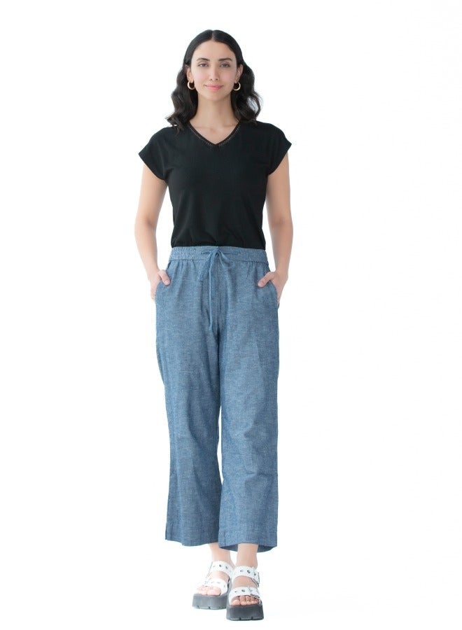 Women's Denim Drawstring Pants