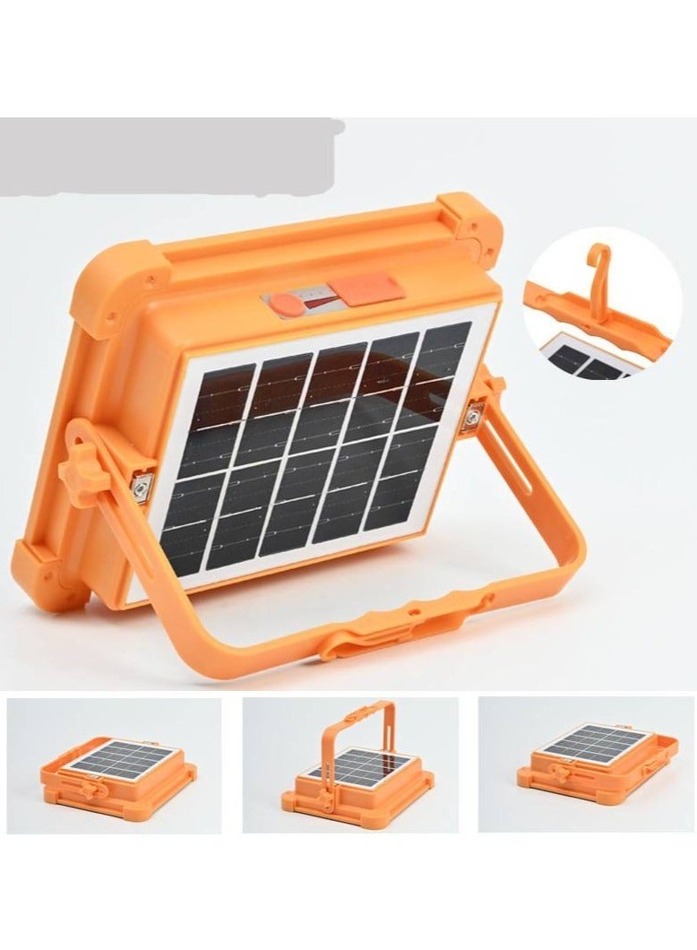 Solar Portable Rechargeable Floodlight for Outdoor Camping