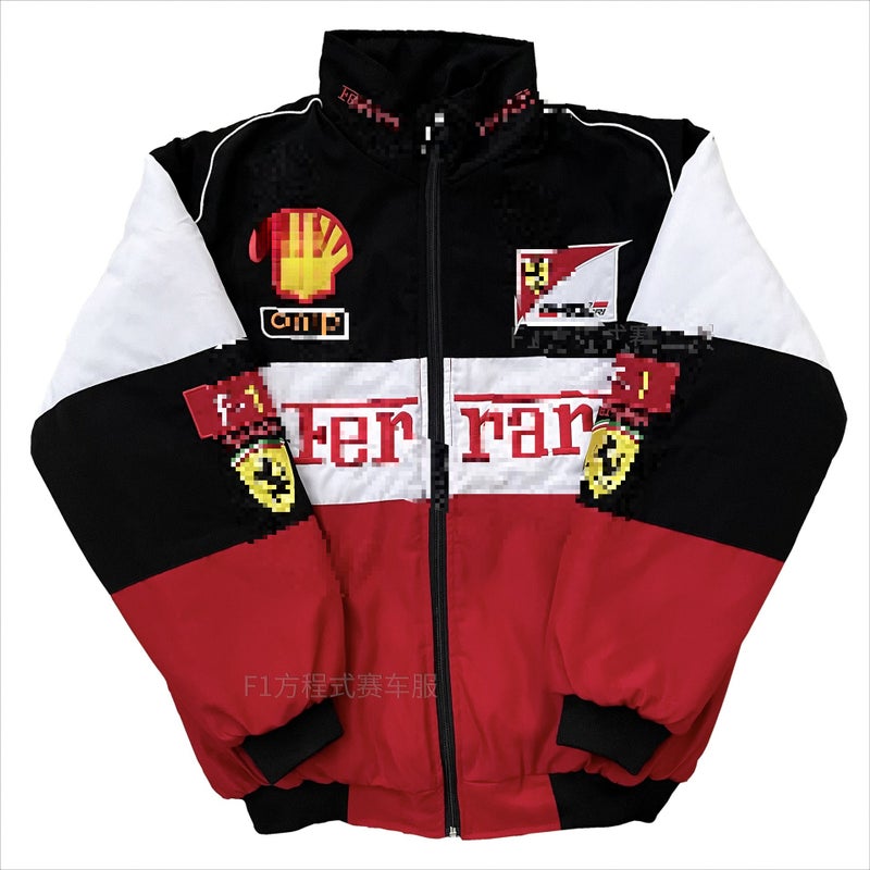 Vintage F1 Racing Jacket Embroidered Cotton CoatThis option starts with a large quantity of ten pieces. This option starts with a large quantity of ten pieces.