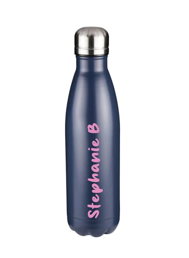 Personalised Water Bottles - Unique Designs Just for You - Navy