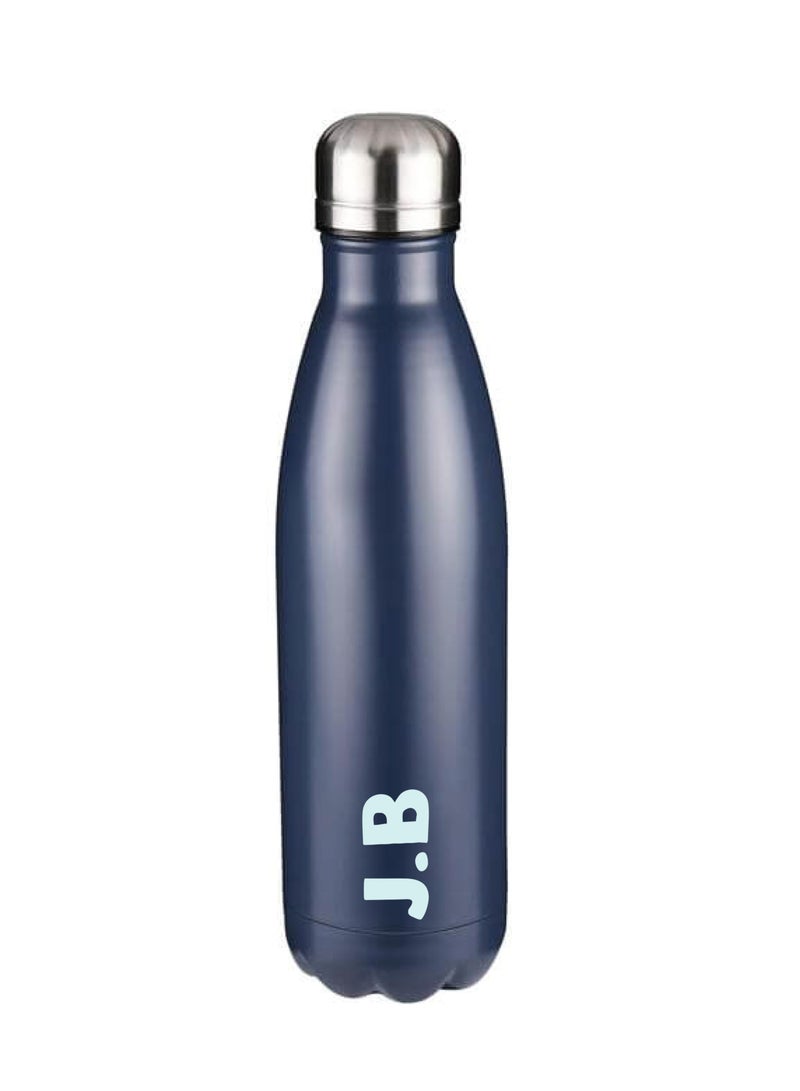 Personalised Water Bottle 500ml - Navy