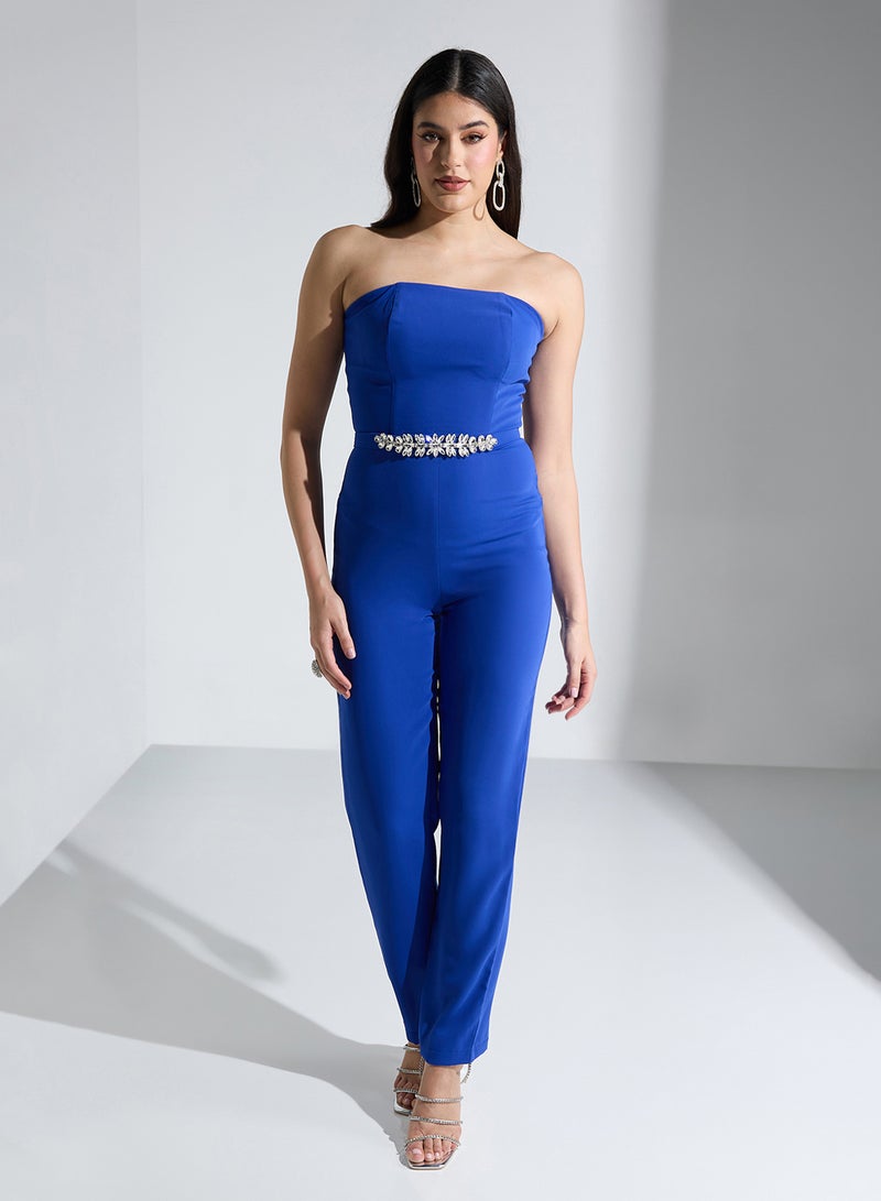 crystal cape jumpsuit