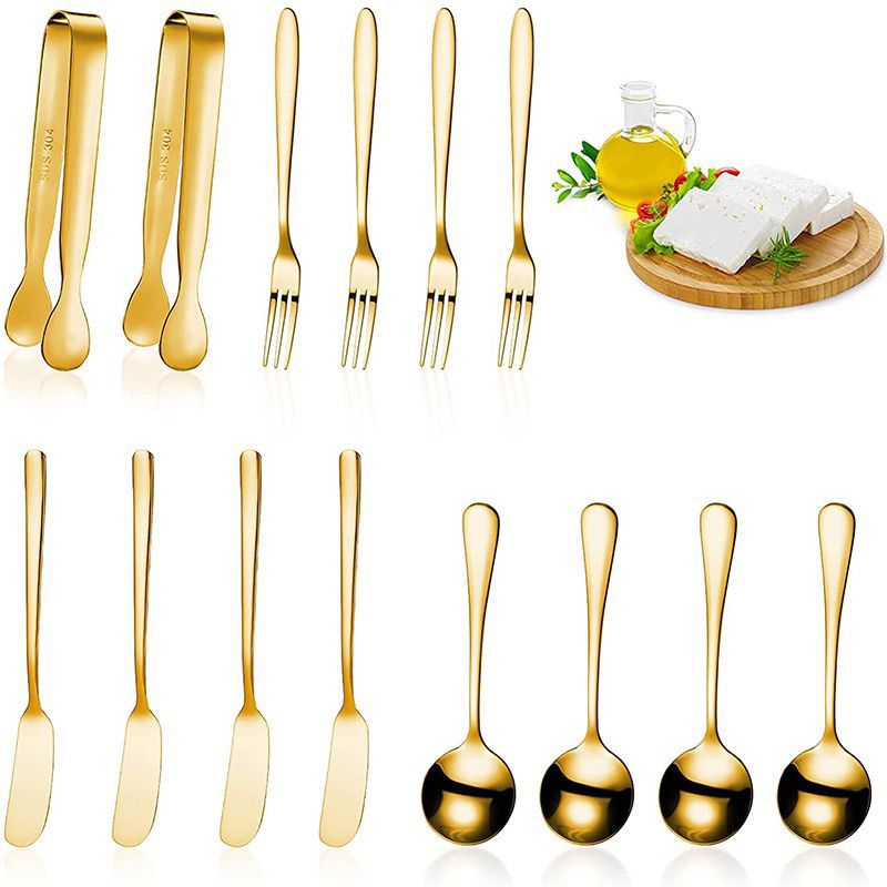 Stainless Steel Cheese Knives Cutlery SetType B Gold 14-piece set Type B Gold 14-piece set