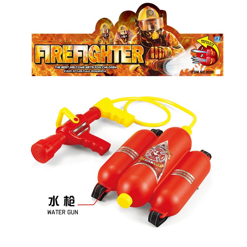 play toy simulation fireman toy set childrens role-playing early education tools science and education propsFire backpack water gun [card head bag]] Fire backpack water gun [card head bag]]