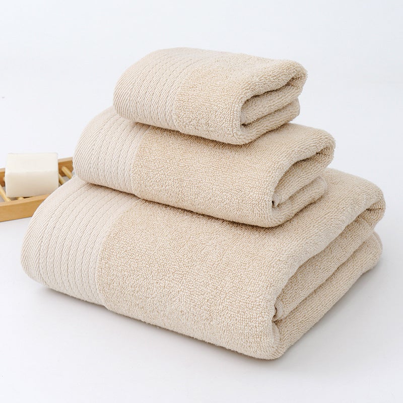 Factory wholesale cotton towel plain jacquard household soft thick absorbent face towel enterprise towel custom Twist Curry