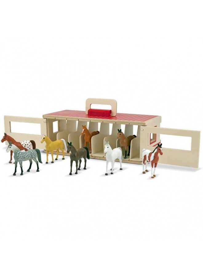 Take Along Show Horse Stable Playset