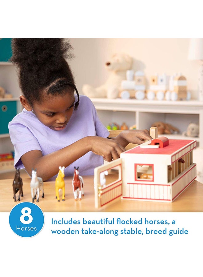 Take Along Show Horse Stable Playset