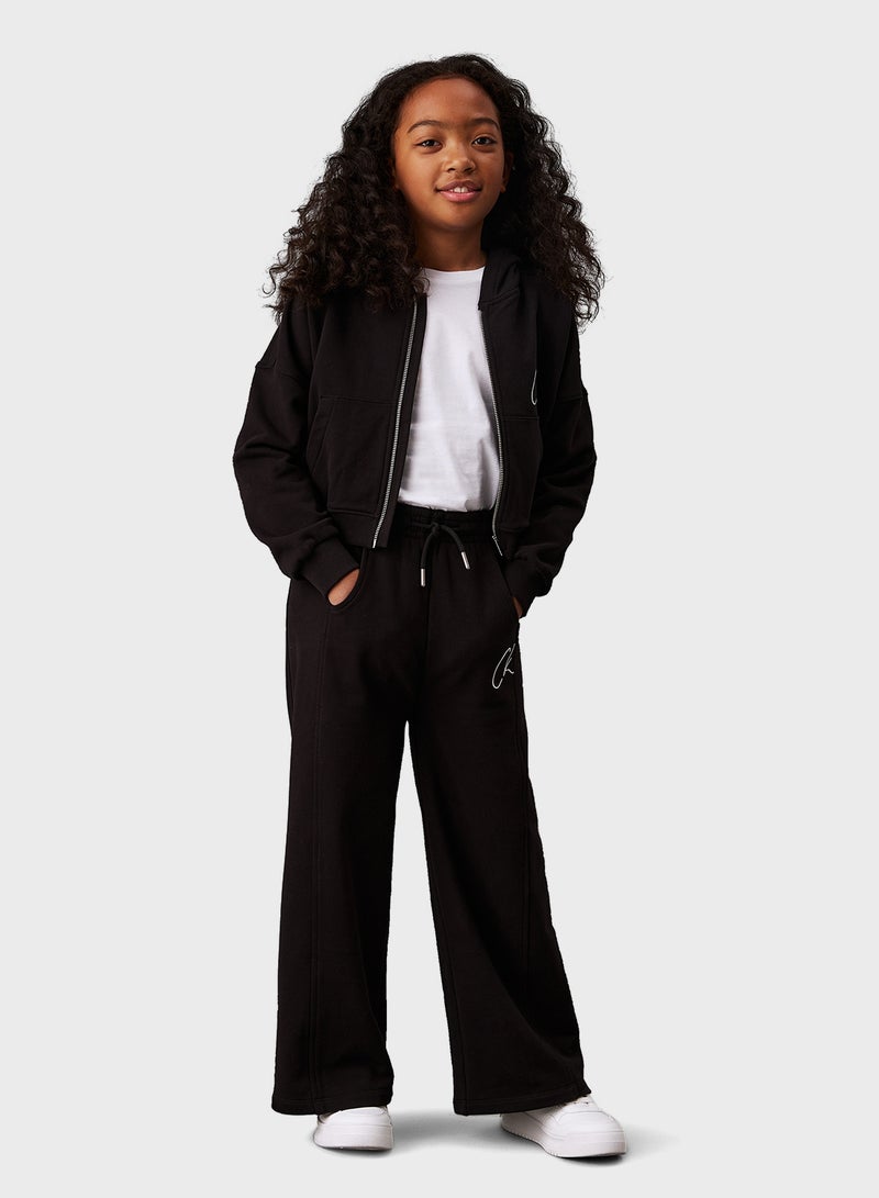 Youth Wide Leg Sweatpants