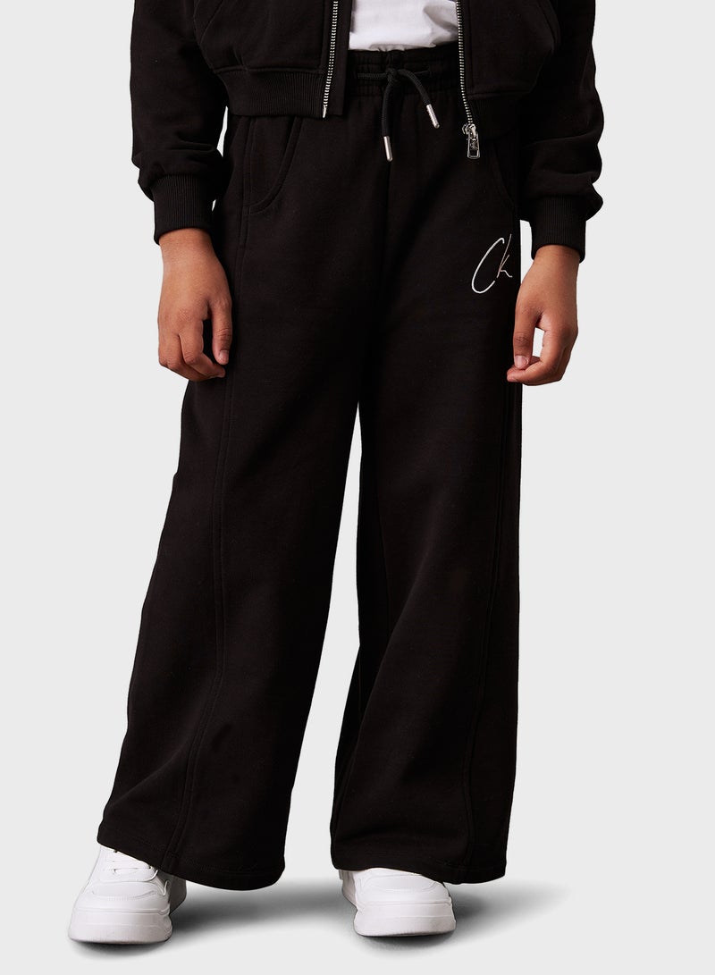 Youth Wide Leg Sweatpants