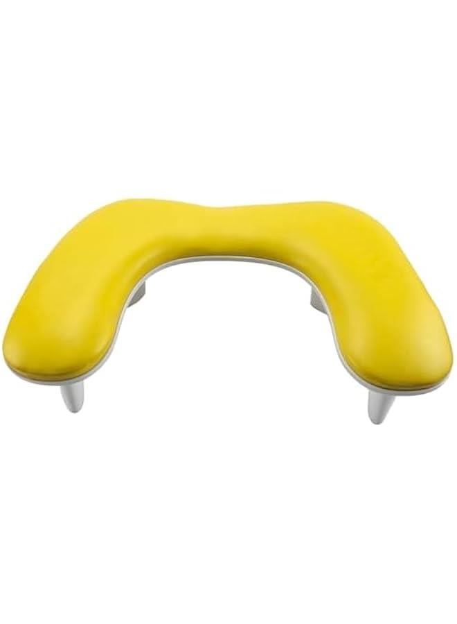 U Shape Arm Rest,Breathable Nail Hand Pillow,Professional Portable Manicure Armrest for Home DIY,Nail,Personal, yellow, 45cmx30cmx19cm