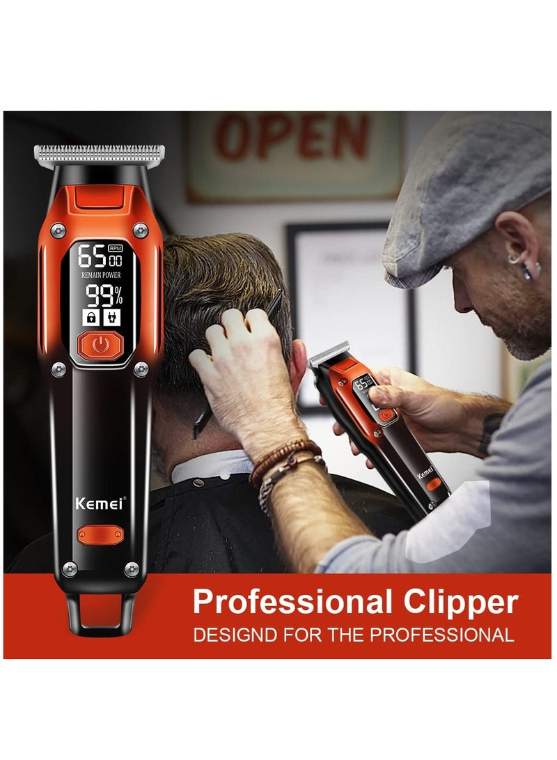 KM-658 Professional Hair Clipper With LCD Display