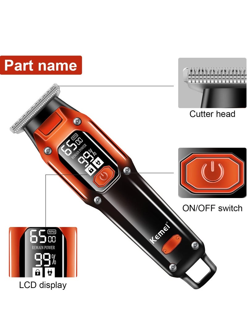 KM-658 Professional Hair Clipper With LCD Display