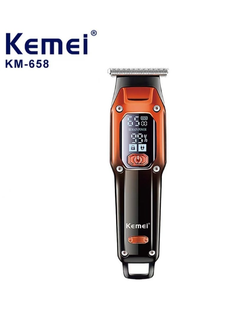 KM-658 Professional Hair Clipper With LCD Display