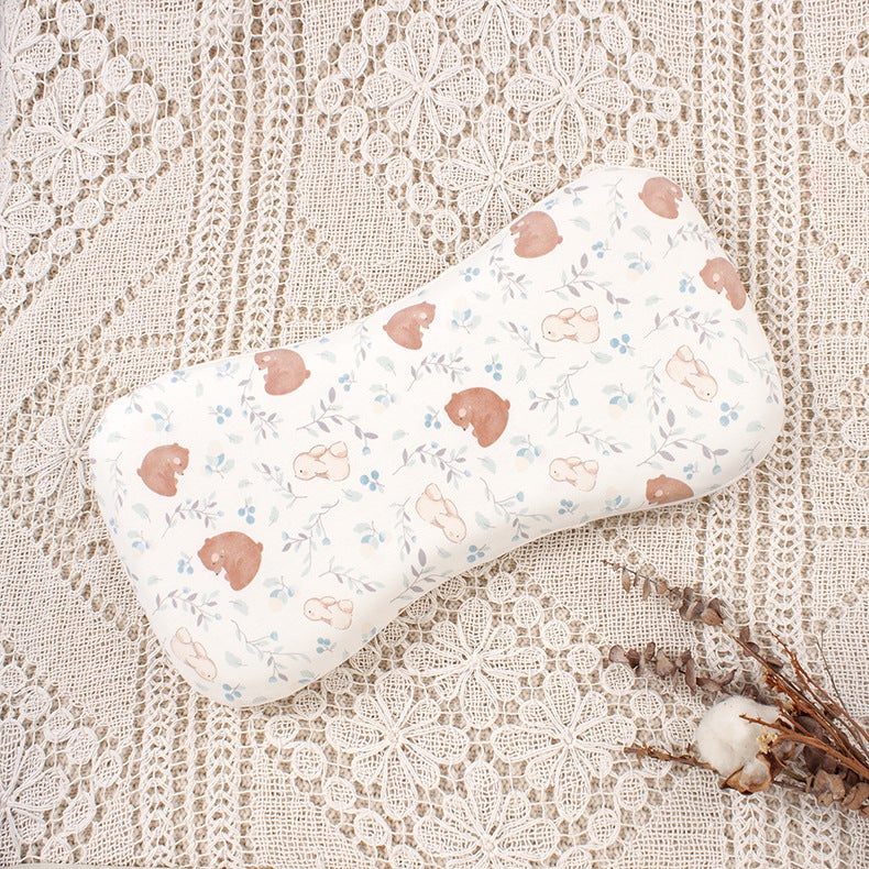 Cute Toddler Pillow Dual Layer Washable Cotton Memory Foam Adjustable Little Bear Rabbit