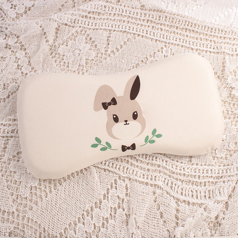 Cute Toddler Pillow Dual Layer Washable Cotton Memory Foam Adjustable Aiji rabbit