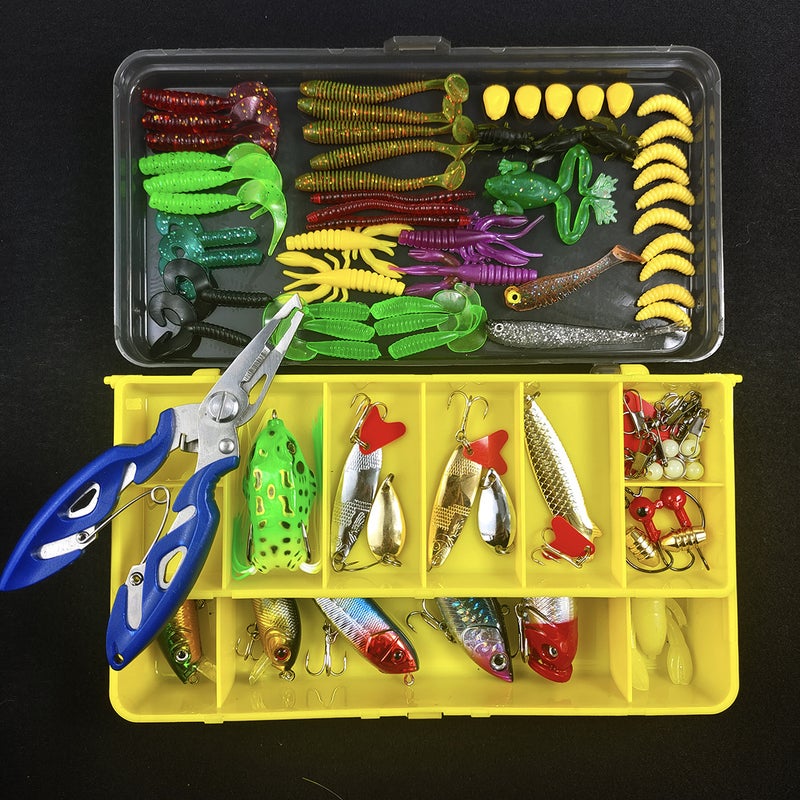 Lure Bait Kit Spinner Soft Frog Minnow Fishing Combo93 pieces of type F (314G) 93 pieces of type F (314G)