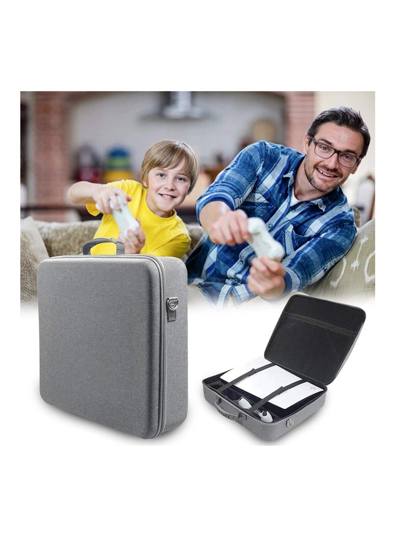 Storage Bag for PS5, Carrying Case for PS5, Carrying Case Portable Waterproof Travel Bag Fits for PS5 Models Travel Case, Hard Shell Larger Capacity Case